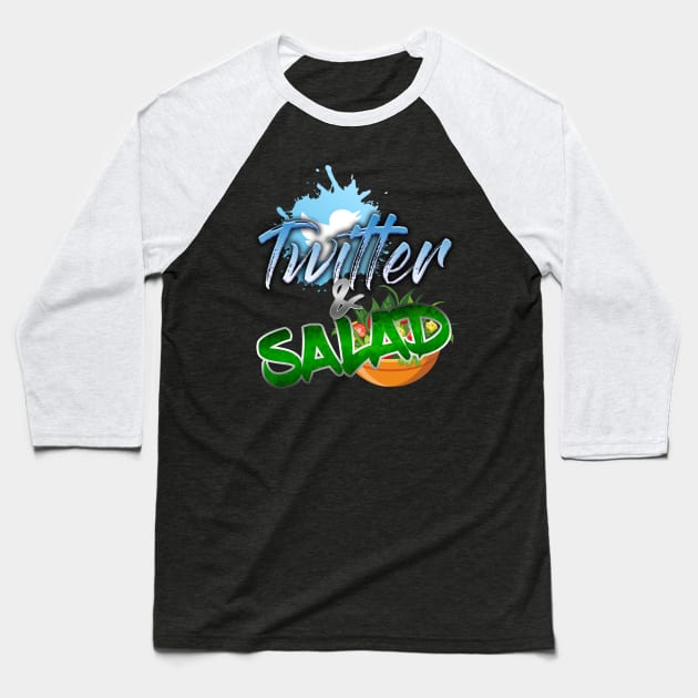 Chris Clark's Twitter & Salad Special! Designed by Jake Iacovetta Baseball T-Shirt by The PJ Campbell Network